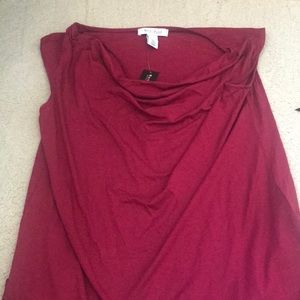 Dark red work shirt